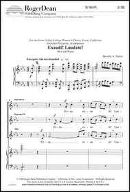 Exaudi Laudate SSA choral sheet music cover Thumbnail